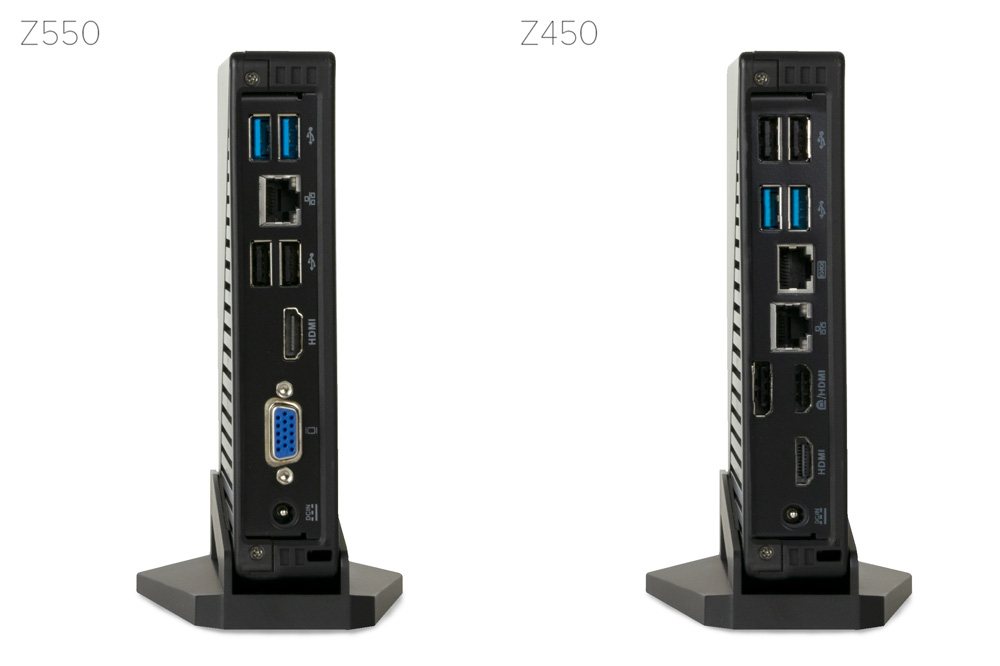 Front and rear views of VeryPC Z Series